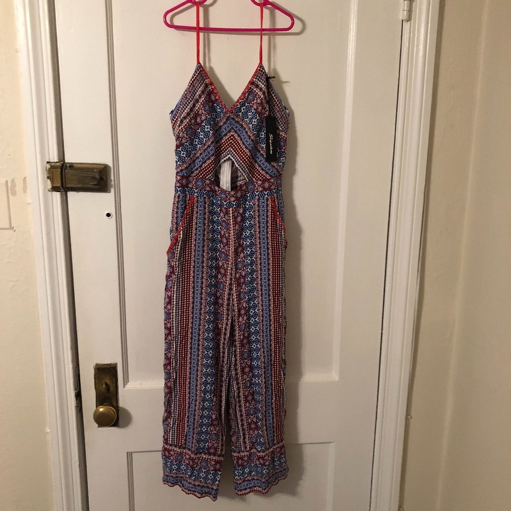 Paisley Cutout Jumpsuit